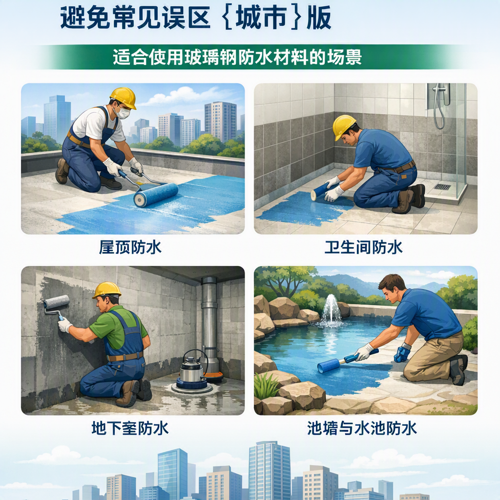 玻璃钢防水材料施工注意事项,避免常见误区 潮州 版