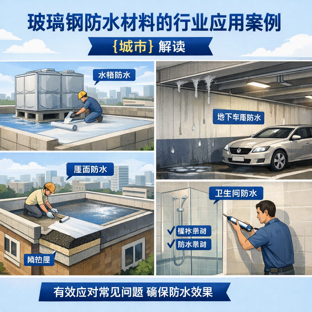 玻璃钢防水材料的行业应用案例,潮州解读